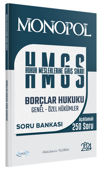 Monopol 2024 HMGS Borçlar Hukuku Soru Bankası - Abdülkerim Yıldırım Monopol Yayınları