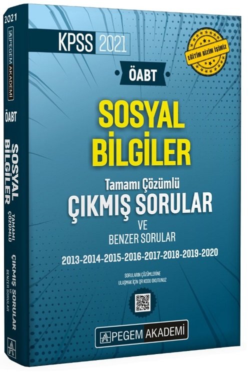 Pegem 2021 ÖABT Sosyal Bilgiler Çıkmış Sorular Çözümlü Pegem Akademi Yayınları