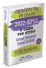 SÜPER FİYAT - Murat 2022 KPSS Lise Ortaöğretim Ön Lisans Soru Bankası 5 Ders Tek Kitap Çözümlü Murat Yayınları