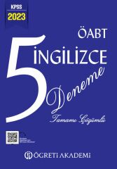 SÜPER FİYAT - Öğreti 2023 ÖABT İngilizce Öğretmenliği 5 Deneme Çözümlü Öğreti Akademi