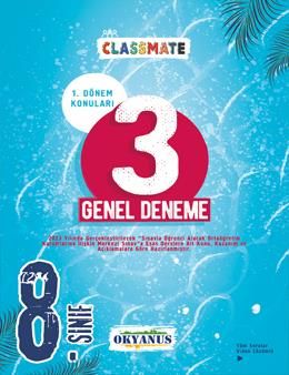 Okyanus 8. Sınıf Classmate 1. Dönem 3 Genel Deneme Okyanus Yayınları