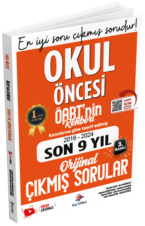 Dizgi Kitap 2025 ÖABT nin Rehberi Okul Öncesi Öğretmenliği Çıkmış Sorular Son 9 Yıl Çözümlü - İbrahim İşkar Dizgi Kitap Yayınları