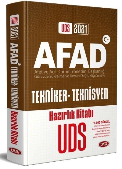 Data 2021 GYS AFAD Tekniker-Teknisyen Hazırlık Kitabı Görevde Yükselme Data Yayınları