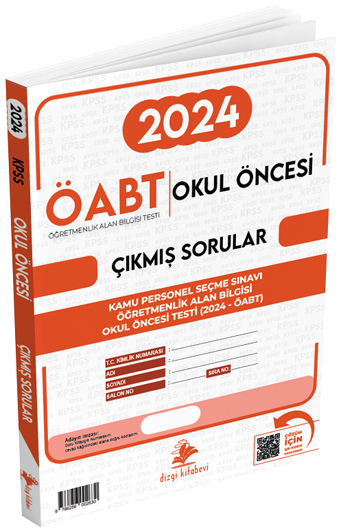 Dizgi Kitap ÖABT MEB-AGS Okul Öncesi Öğretmenliği 2024 Sınavı Çıkmış Sorular Çözümlü Dizgi Kitap Yayınları