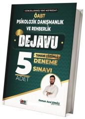 TKM Akademi ÖABT Psikolojik Danışmanlık ve Rehberlik DEJAVU 5 Deneme Çözümlü - Osman Avni Ersöz TKM Akademi