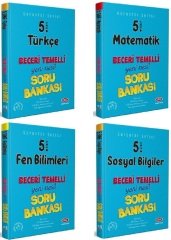 Data 5. Sınıf Garantör Beceri Temelli Soru Bankası Seti (4 Kitap) Data Yayınları