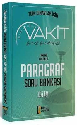 SÜPER FİYAT - İsem KPSS ALES DGS YKS Paragraf Vakitsizsiniz Soru Bankası Çözümlü - Gizem Ural İsem Yayınları