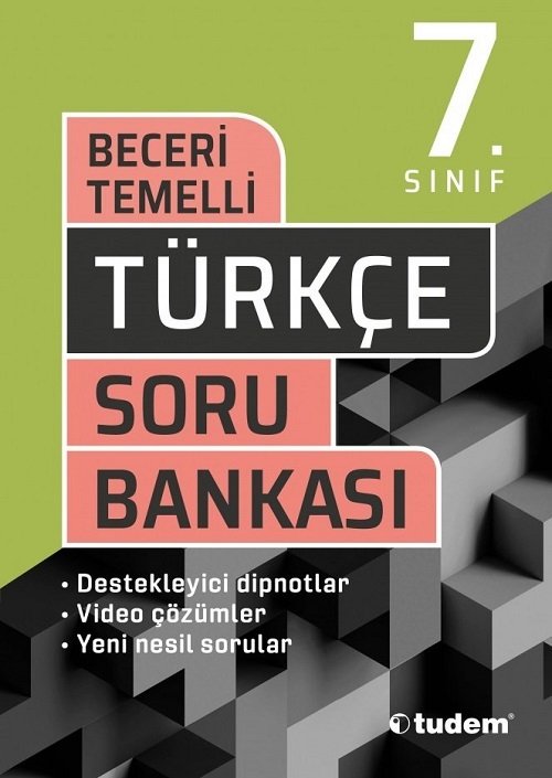 Tudem 7. Sınıf Türkçe Beceri Temelli Soru Bankası Tudem Yayınları