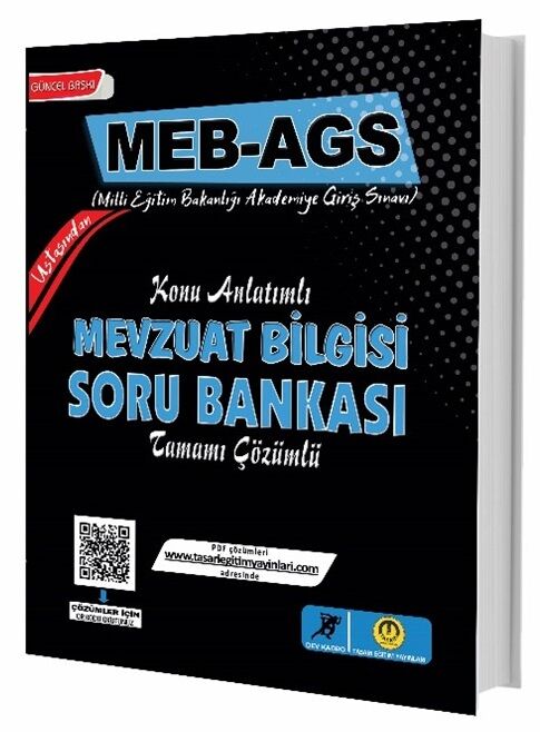 Tasarı Dev Kadro MEB-AGS Mevzuat Bilgisi Soru Bankası Çözümlü Tasarı Yayınları