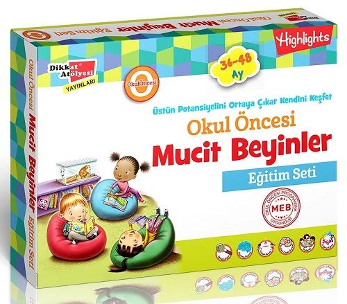 Dikkat Atölyesi 36-48 Ay Okul Öncesi Mucit Beyinler Eğitim Seti Dikkat Atölyesi Yayınları