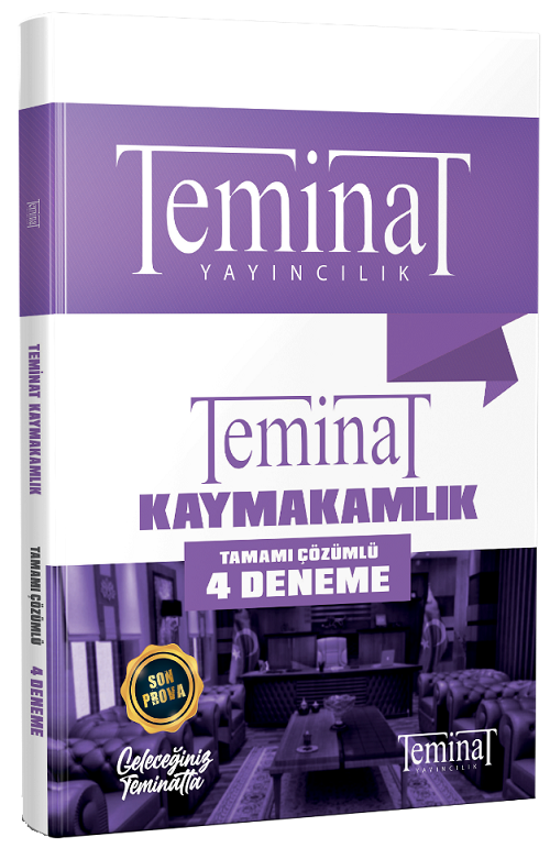 Teminat Kaymakamlık 4 Deneme Çözümlü Teminat Yayıncılık