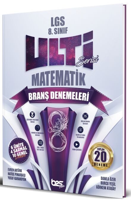 Bes Yayınları 8. Sınıf LGS Matematik Ulti 20 Deneme Bes Yayınları