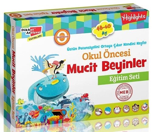 Dikkat Atölyesi 48-60 Ay Okul Öncesi Mucit Beyinler Eğitim Seti Dikkat Atölyesi Yayınları