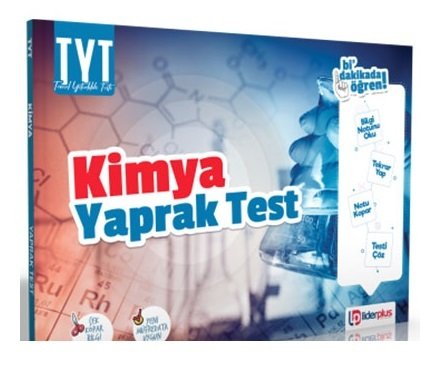 Lider Plus YKS TYT Kimya Yaprak Test Lider Plus Yayınları