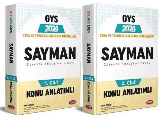 Data 2024 GYS Ceza ve Tevkifevleri Sayman Konu Anlatımı Hazırlık Kitabı Seti Görevde Yükselme Data Yayınları