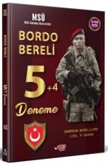 Liyakat MSÜ Bordo Bereli 5+4 Deneme Liyakat Yayınları