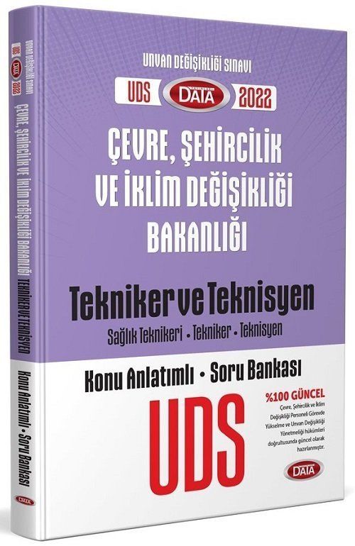 SÜPER FİYAT - Data GYS ÜDS Çevre ve Şehircilik Bakanlığı Tekniker ve Teknisyen Konu Anlatımlı Soru Bankası Ünvan Değişikliği Data Yayınları