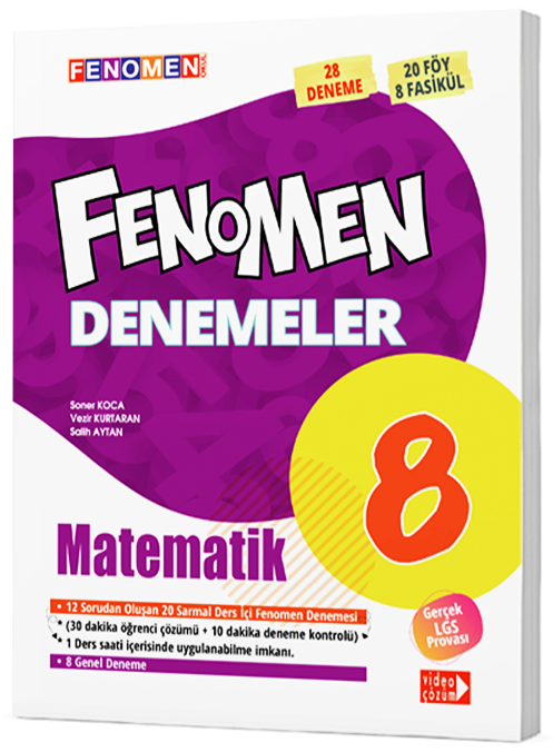 Gama 8. Sınıf Matematik Fenomen 28 Genel Deneme Gama Yayınları