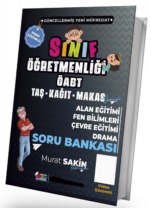 TKM Akademi ÖABT Sınıf Öğretmenliği Alan Eğitimi, Fen Bilimleri, Çevre Eğitimi, Drama Soru Bankası Video Çözümlü - Murat Sakin TKM Akademi