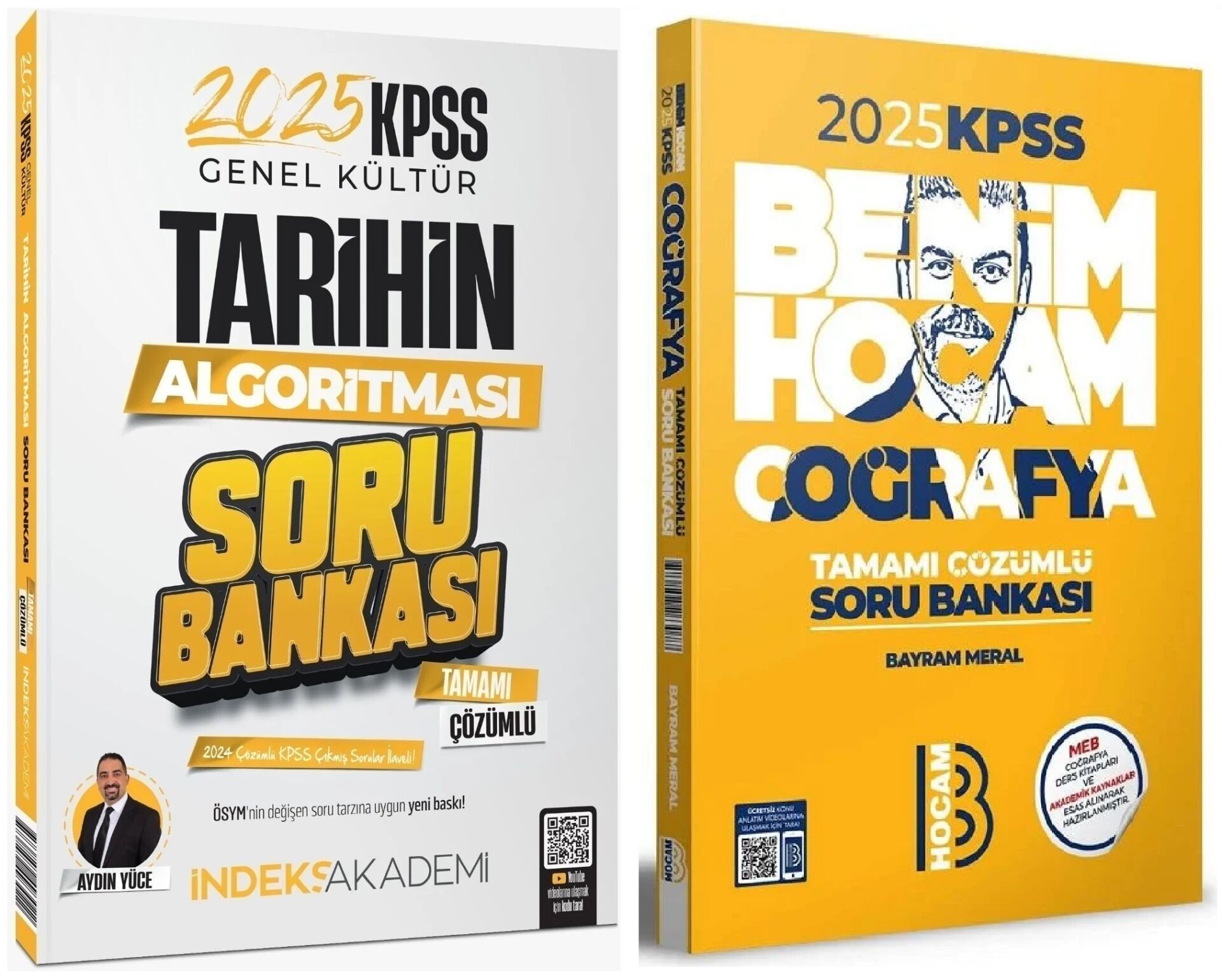 Benim Hocam + İndeks 2025 KPSS Coğrafya + Tarih Soru Bankası 2 li Set - Bayram Meral Benim Hocam + İndeks Akademi Yayınları