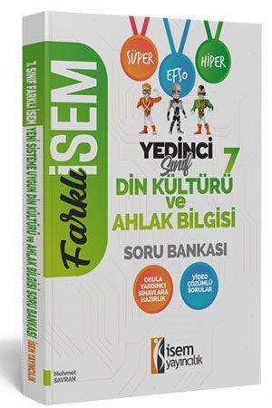 İsem 7. Sınıf Farklı İsem Din Kültürü ve Ahlak Bilgisi Soru Bankası İsem Yayıncılık