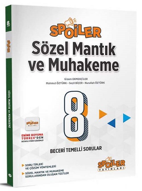 Spoiler 8. Sınıf Sözel Mantık ve Muhakeme Spoiler Soru Bankası Spoiler Yayınları