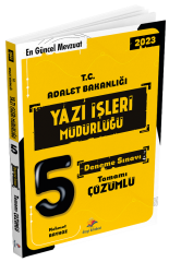 Dizgi Kitap 2023 GYS Adalet Bakanlığı Yazı İşleri Müdürlüğü 5 Deneme Çözümlü Görevde Yükselme Dizgi Kitap