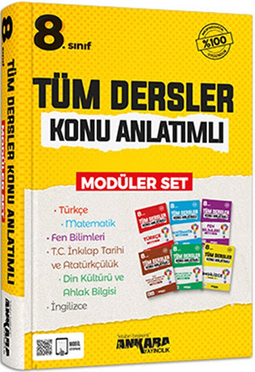 Ankara Yayıncılık 8. Sınıf Tüm Dersler Konu Anlatımlı Modüler Set Ankara Yayıncılık