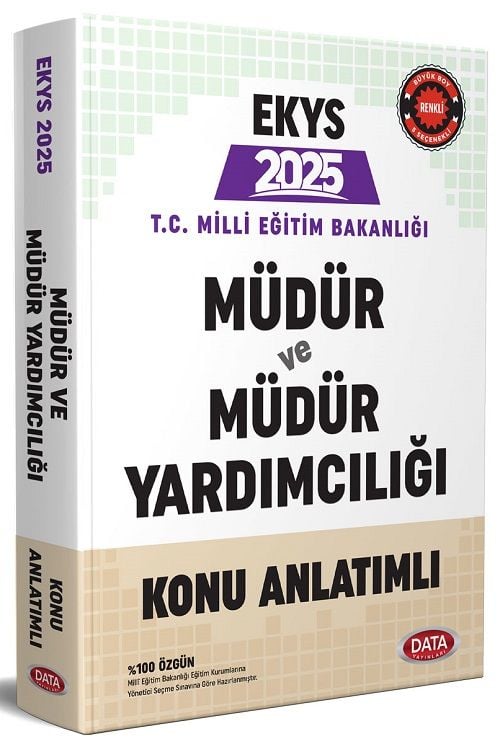 Data 2025 MEB EKYS Müdür ve Yardımcılığı Konu Anlatımlı Data Yayınları