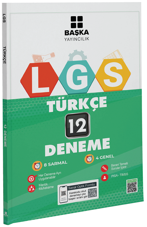 Başka 8. Sınıf LGS Türkçe 12 Deneme Başka Yayınları