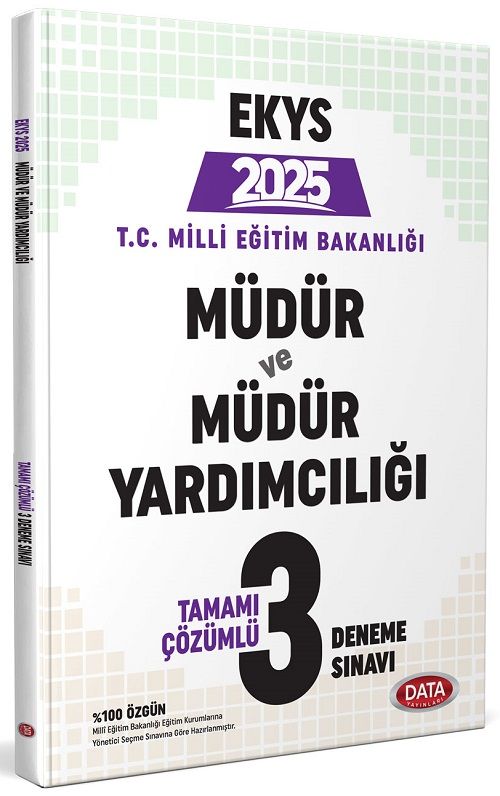 Data 2025 MEB EKYS Müdür ve Yardımcılığı 3 Deneme Çözümlü Data Yayınları