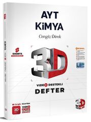 3D Yayınları YKS AYT Kimya Video Destekli Defter 3D Yayınları