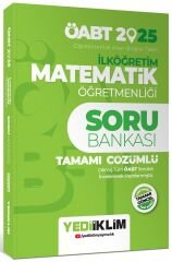 Yediiklim 2025 ÖABT İlköğretim Matematik Öğretmenliği Soru Bankası Çözümlü Yediiklim Yayınları