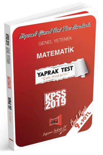 Yargı 2019 KPSS Matematik Yaprak Test Çek Kopartlı Yargı Yayınları