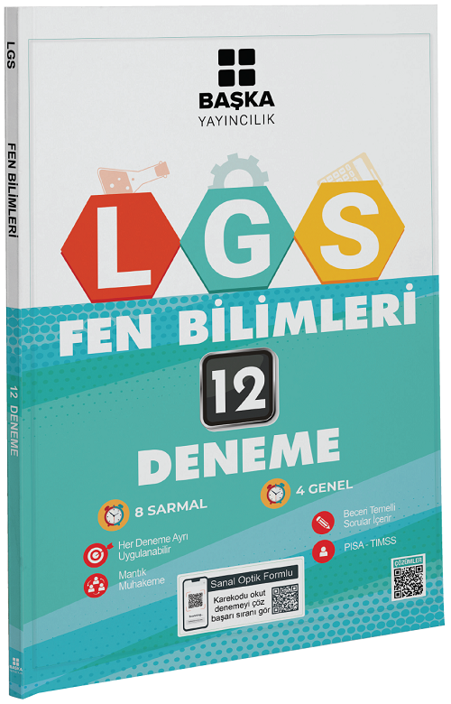 Başka 8. Sınıf LGS Fen Bilimleri 12 Deneme Başka Yayınları