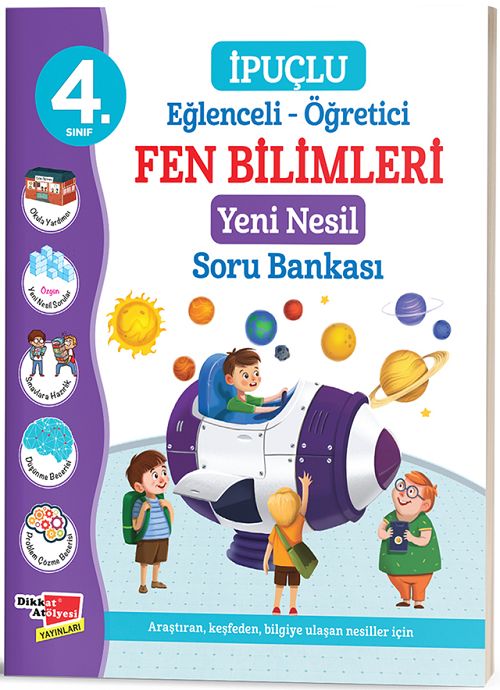 Dikkat Atölyesi 4. Sınıf Fen Bilimleri İpuçlu Soru Bankası Dikkat Atölyesi Yayınları