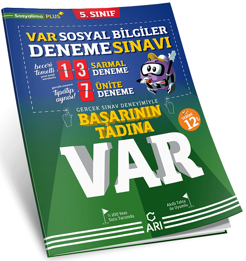 Arı Yayınları 5. Sınıf Sosyal Bilgiler VAR 20 Deneme Arı Yayınları