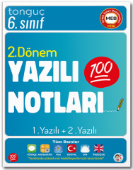 Tonguç  6. Sınıf Tüm Dersler 2. Dönem 1. Yazılı ve 2. Yazılı Notları Tonguç Akademi