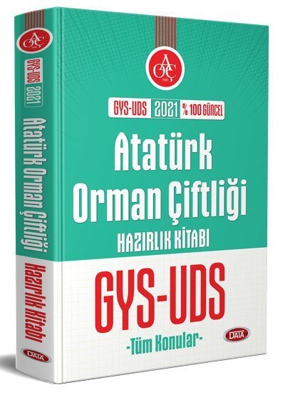 Data 2021 GYS ÜDS Atatürk Orman Çiftliği Hazırlık Kitabı Görevde Yükselme Data Yayınları