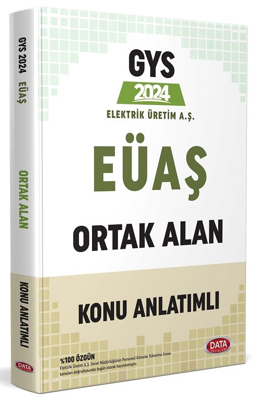 Data 2024 GYS EÜAŞ Ortak Alan Konu Anlatımlı Görevde Yükselme Data Yayınları