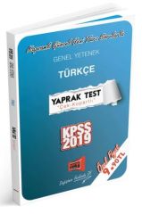 Yargı 2019 KPSS Türkçe Yaprak Test Çek Kopartlı Yargı Yayınları