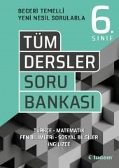 Tudem 6. Sınıf Tüm Dersler Beceri Temelli Soru Bankası Tudem Yayınları