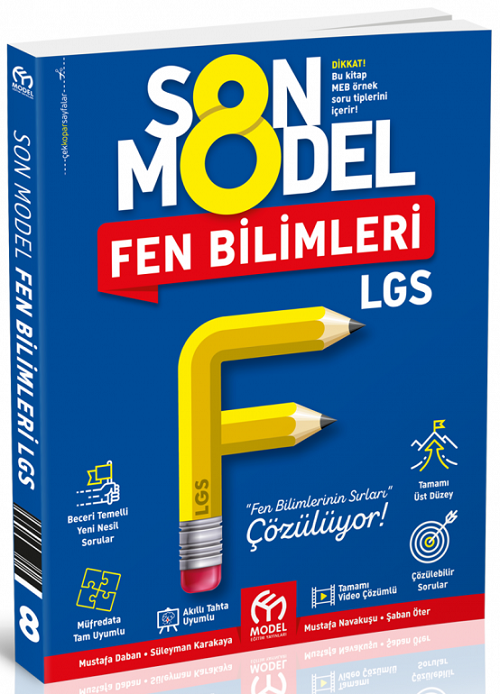 Model 8. Sınıf LGS Fen Bilimleri Son Model Soru Bankası Model Eğitim Yayınları