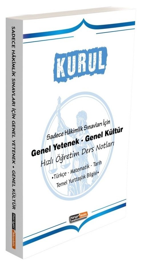 SÜPER FİYAT - Kariyer Meslek KURUL Hakimlik Sınavları GYGK Hızlı Öğretim Ders Notları Kariyer Meslek Yayınları