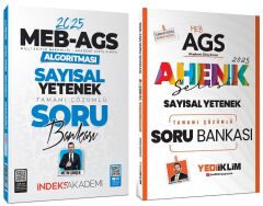 Yediiklim + İndeks 2025 MEB-AGS Sayısal Yetenek Soru Bankası 2 li Set - Mehmet Bilge Yıdız, Metin Şimşek Yediiklim + İndeks Akademi Yayınları