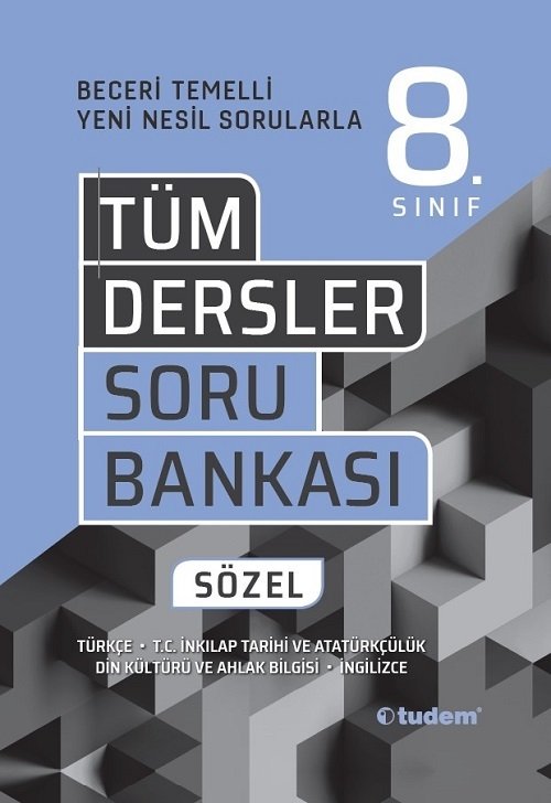 Tudem 8. Sınıf Tüm Dersler Sözel Beceri Temelli Soru Bankası Tudem Yayınları