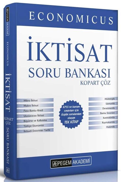 Pegem 2024 KPSS A Economicus İktisat Kopart Çöz Soru Bankası Pegem Akademi Yayınları