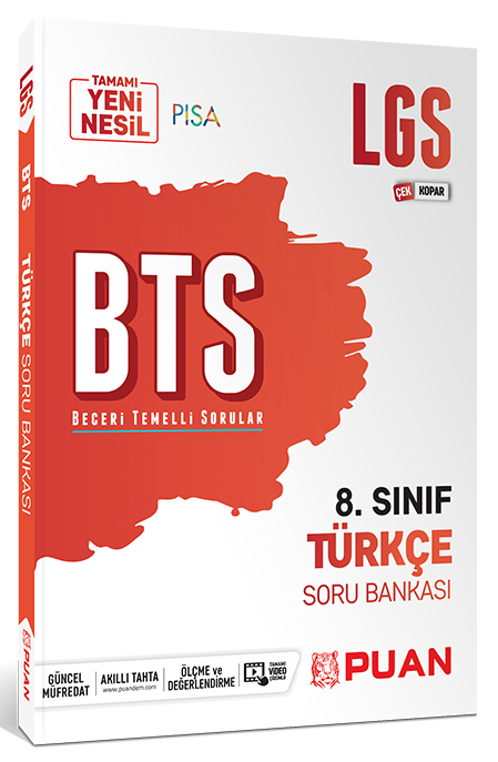 Puan 8. Sınıf LGS Türkçe BTS Soru Bankası Puan Yayınları