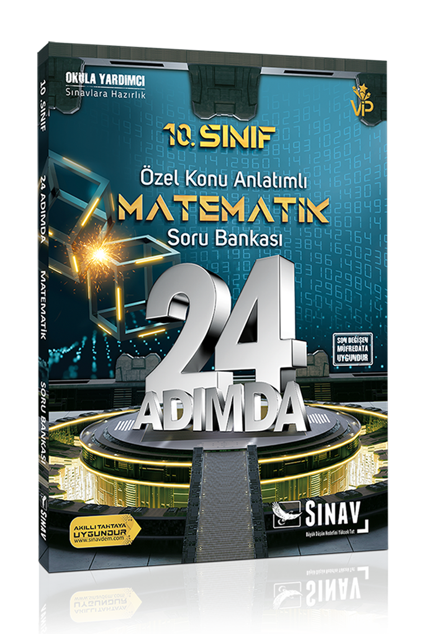 Sınav 10. Sınıf 24 Adımda Matematik Özel Konu Anlatımlı Soru Bankası Sınav Yayınları