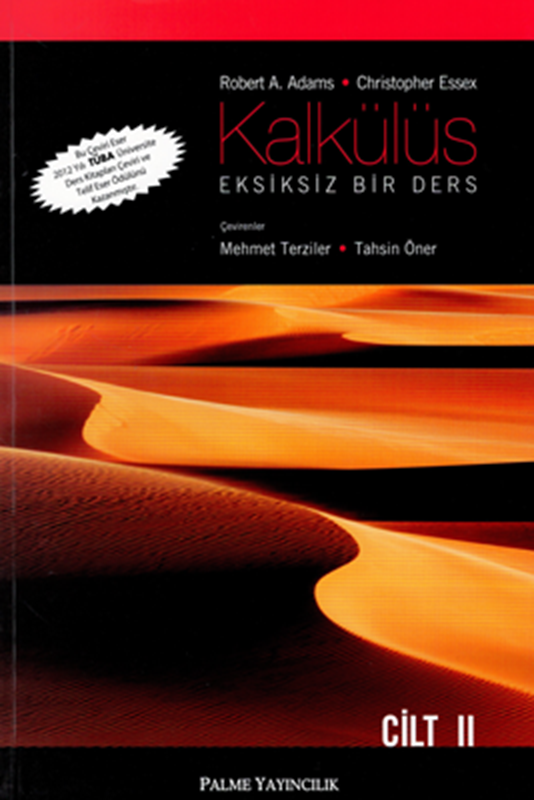 Palme Kalkülüs Eksiksiz Bir Ders Cilt 2 - Robert A. Adams, Christopher Essex Palme Akademik Yayınları